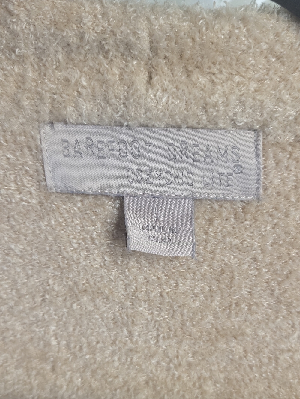 Barefoot Dreams CozyChic Lite Essential Long Pocket Cardigan in Bisque Large - Picture 5 of 15